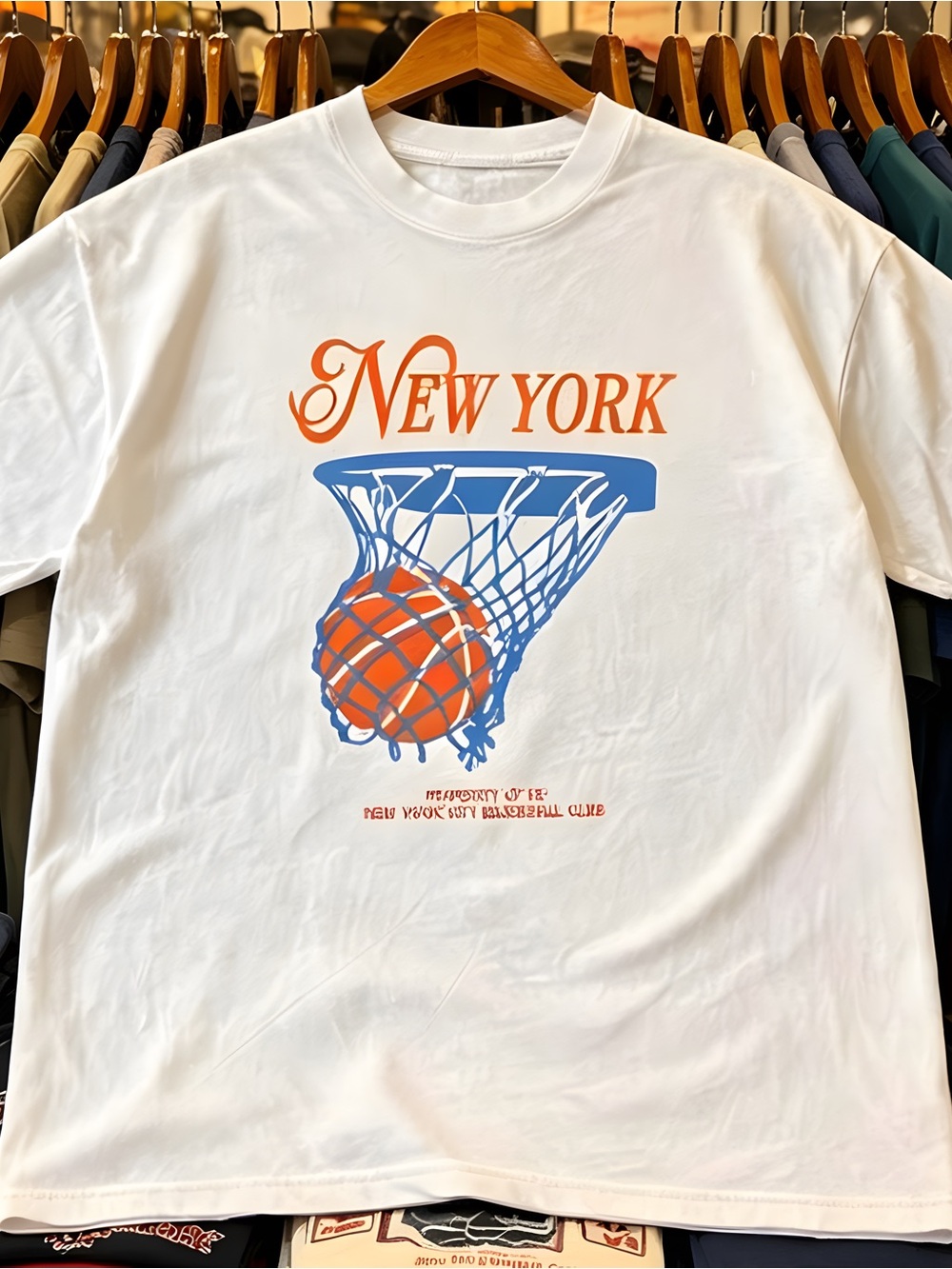 90s New York Knicks white t-shirt